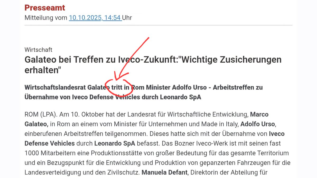 Oschpele, laut Landespresseamt hat Landesrat #Galateo dem Minister einen Fußtritt verpasst.