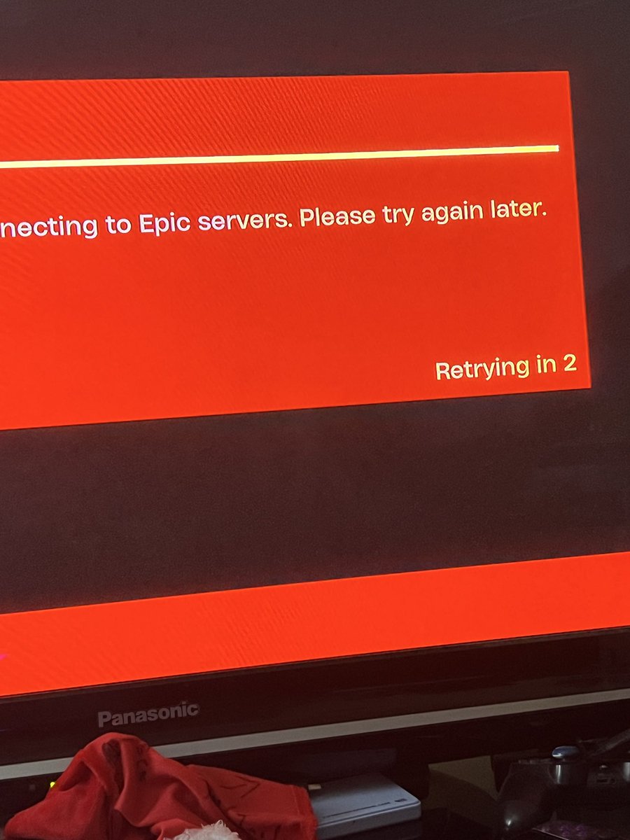 BillaThornton's tweet photo. @FortniteStatus what’s happening?? https://t.co/kCrPPnRFzT