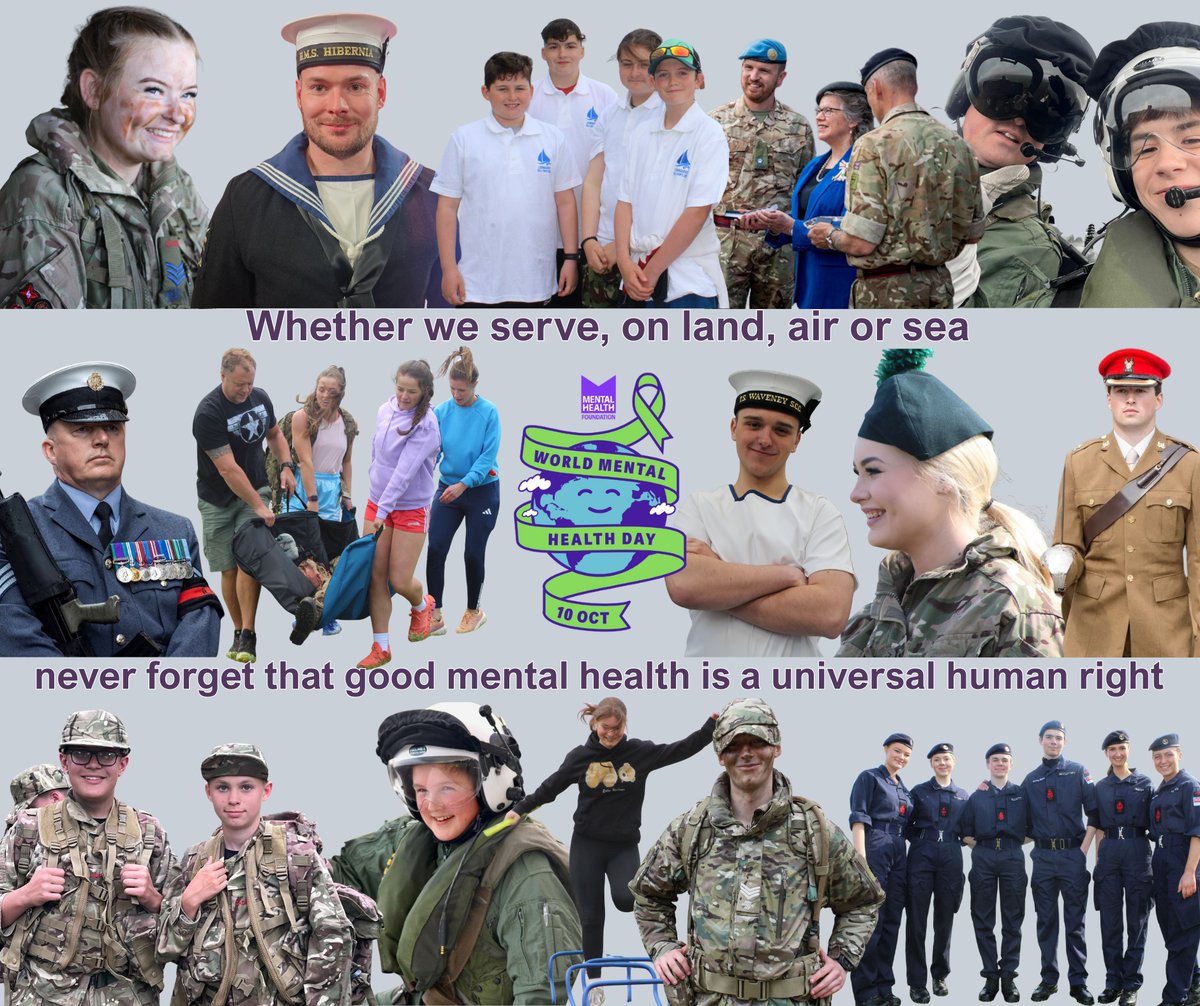 In the Reserves and Cadets, teamwork, resilience, and support for one another are at the heart of what we do. But even the strongest among us can face challenges. Let's make our Mental Health a priority!

#WorldMentalHealthDay #NIReserves #NICadetForces #ItsOKToNotBeOK