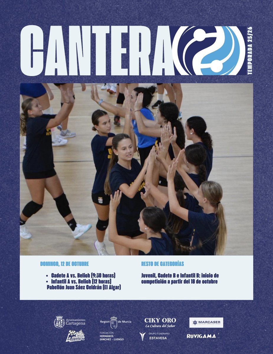 Las peques también vuelven 😍

Este domingo arrancamos la liga con dos partidazos 🚀 para los que necesitamos tu apoyo

No faltes 😉

#juegaencasa #algarbien #voleibol