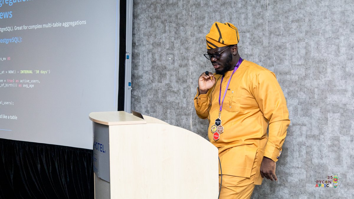 pyconafrica's tweet image. Abdulmateen Tairu unpacks how we unknowingly overload our systems. #PyConAfrica2025