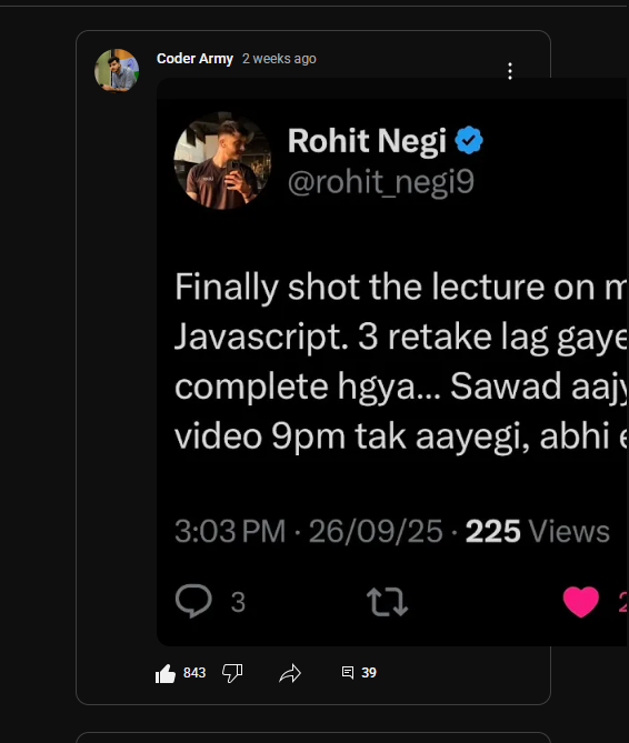 yashanshhhraj's tweet photo. @rohit_negi9 Bhaiya YT ke developer ne @CoderArmy se CSS Media Queries nhi padhi kya ๐.
@YouTube, @YouTubeIndia --> Hire me to make it responsive...
#techtwitter #WebDev #responsivewebsites https://t.co/IDLZV2jpoD