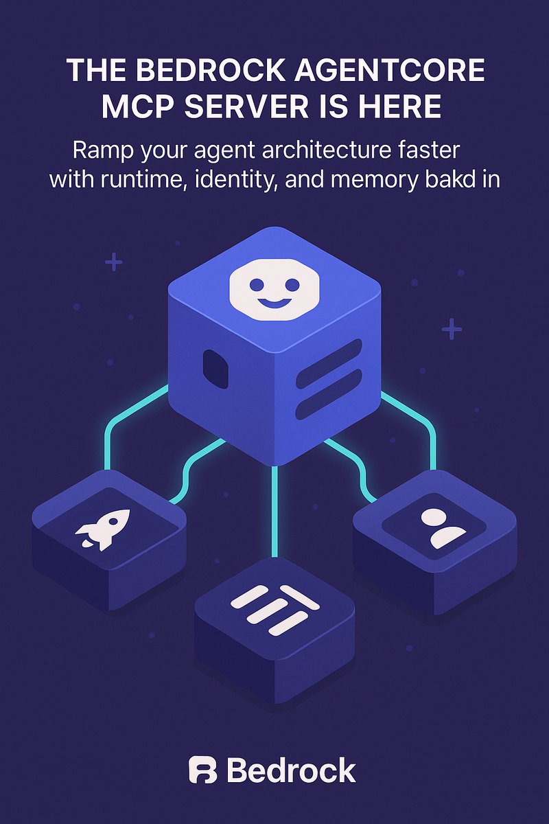TerraSpacio's tweet photo. If you’re building AI agents on Bedrock, AgentCore MCP gives you scaffolding (gateway, memory, identity) out of the box. 
ES: Si estás construyendo agentes IA en Bedrock, AgentCore MCP te da un andamiaje (gateway, memoria, identidad) listo para usar.
#AgenticAI #AWS #CloudCafe https://t.co/8nYSB2wzae