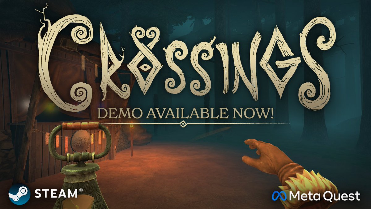 A free demo of Crossings is now available for the Steam Next Fest and Meta Quest 3, from now to October 21st! 🫡

This demo features a slice of the full game, with rich combat, spellcasting, and early progression. The forest is waiting. ⚔️🌲