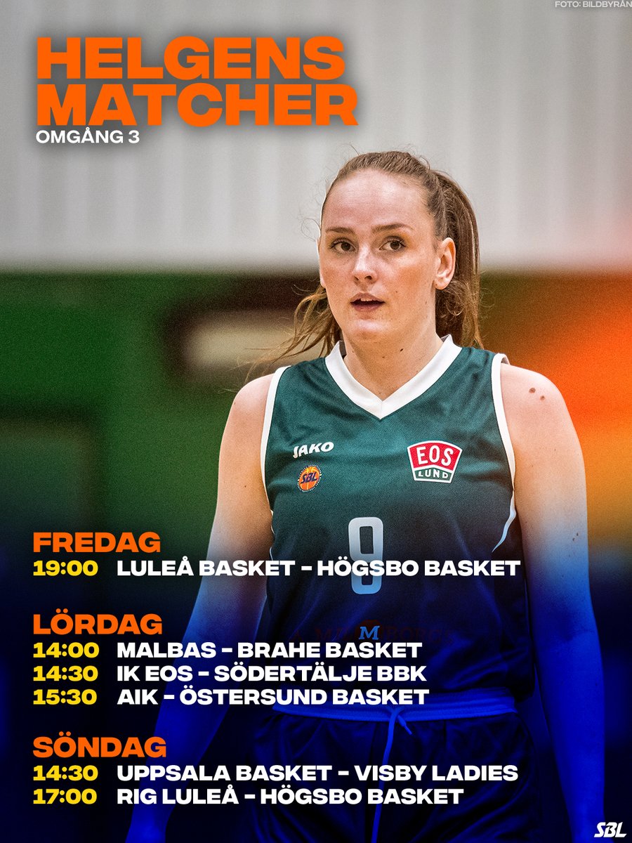 🔥 Vilken helg! Sex matcher från fredag till söndag med olika starttider på samtliga! Vilken match ser du mest fram emot? 🤩

📺 Se alla matcher på sbldamplay.se! Sista chansen att få 50% på första månaden med koden LIGASTART50! 🤑