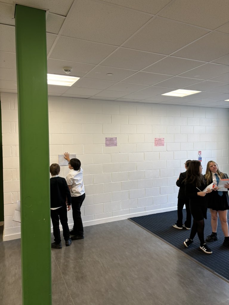 Mrs Rouse’s 1M3 class completing a Whole Numbers Treasure Hunt
<a href="/CglenHighSchool/">Calderglen High 🏳️‍🌈</a>