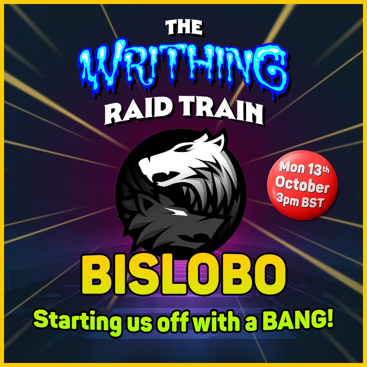 EPIC opening act for our #WrithingRaidTrain !!!!
<a href="/Bislobo_/">Bislobo</a> will kick off our week long event raising funds for <a href="/American_Heart/">American Heart Association</a> ♥️

Don’t miss it!!!

#esofam #ElderScrollsOnline
