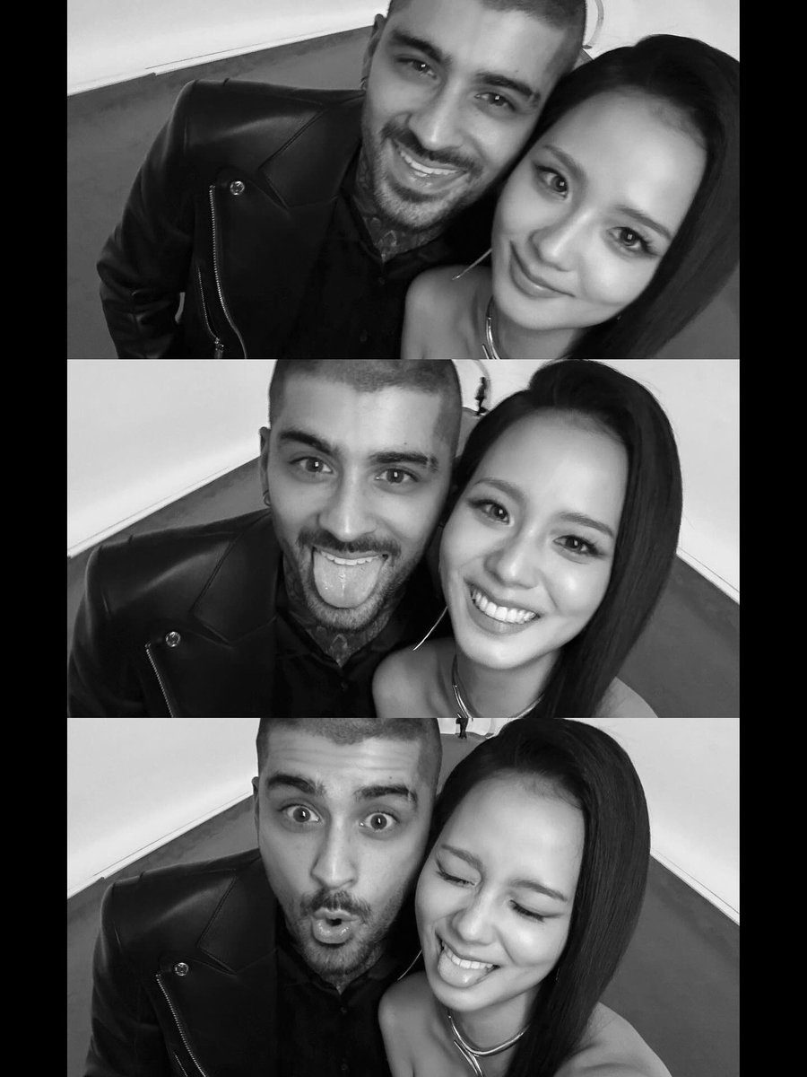 ForeverKimJisoo's tweet photo. Zayn bought a flower for JISOO and this picture is 'EYES CLOSED' behind the scenes. 🥹❤️ https://t.co/6SkZKDL4Qo