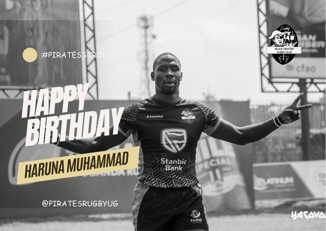 PIRATES RUGBY (@piratesrugbyug) on Twitter photo Join us in wishing the most profitable dummy seller to ever grace the game (<a href="/abajanharuna15/">Haruna Muhammad</a> ) a happy birthday!
COME ON YOU PIRATES ๐ดโโ ๏ธ
#StanbicPirates ll #RokeWithPirates ll #VisitKPA ll #PiratesStrong Join us in wishing the most profitable dummy seller to ever grace the game (<a href="/abajanharuna15/">Haruna Muhammad</a> ) a happy birthday!
COME ON YOU PIRATES ๐ดโโ ๏ธ
#StanbicPirates ll #RokeWithPirates ll #VisitKPA ll #PiratesStrong