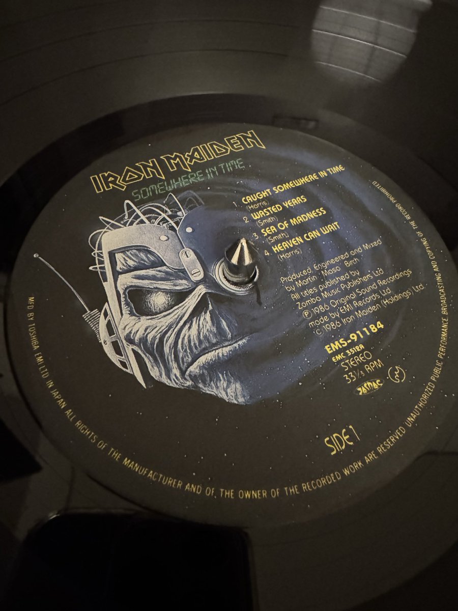 yuya4real's tweet image. Iron Maiden – Somewhere In Time [1986] JPN ORIG, EMI Records

#ironmaiden
#somewhereintime
#heavymetal
#vinyl
#vinylcollection
#レコード
#今週の一枚