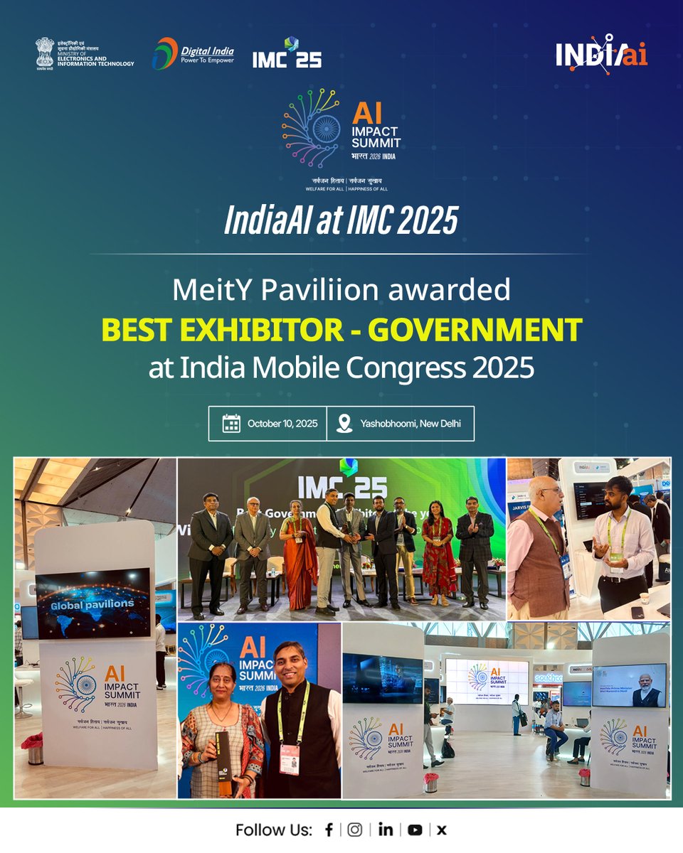 OfficialINDIAai's tweet image. Together, these pre-summit dialogues set the tone for what lies ahead at the #IndiaAIImpactSummit2026, where collaboration, innovation, and trust converge on the #RoadToImpact.

To know more about the summit, please visit: impact.indiaai.gov.in (2/2)
