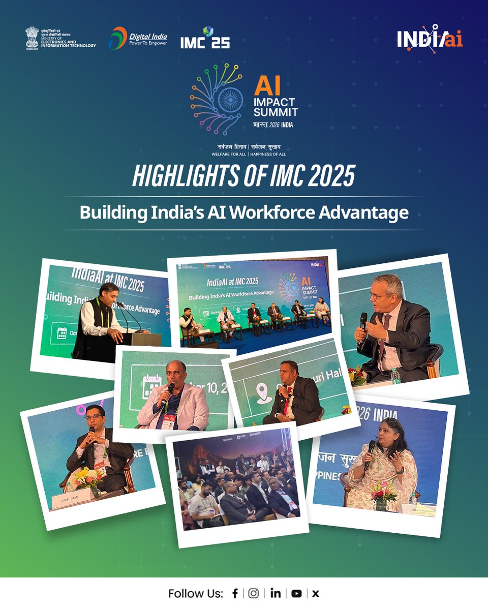OfficialINDIAai's tweet image. Together, these pre-summit dialogues set the tone for what lies ahead at the #IndiaAIImpactSummit2026, where collaboration, innovation, and trust converge on the #RoadToImpact.

To know more about the summit, please visit: impact.indiaai.gov.in (2/2)