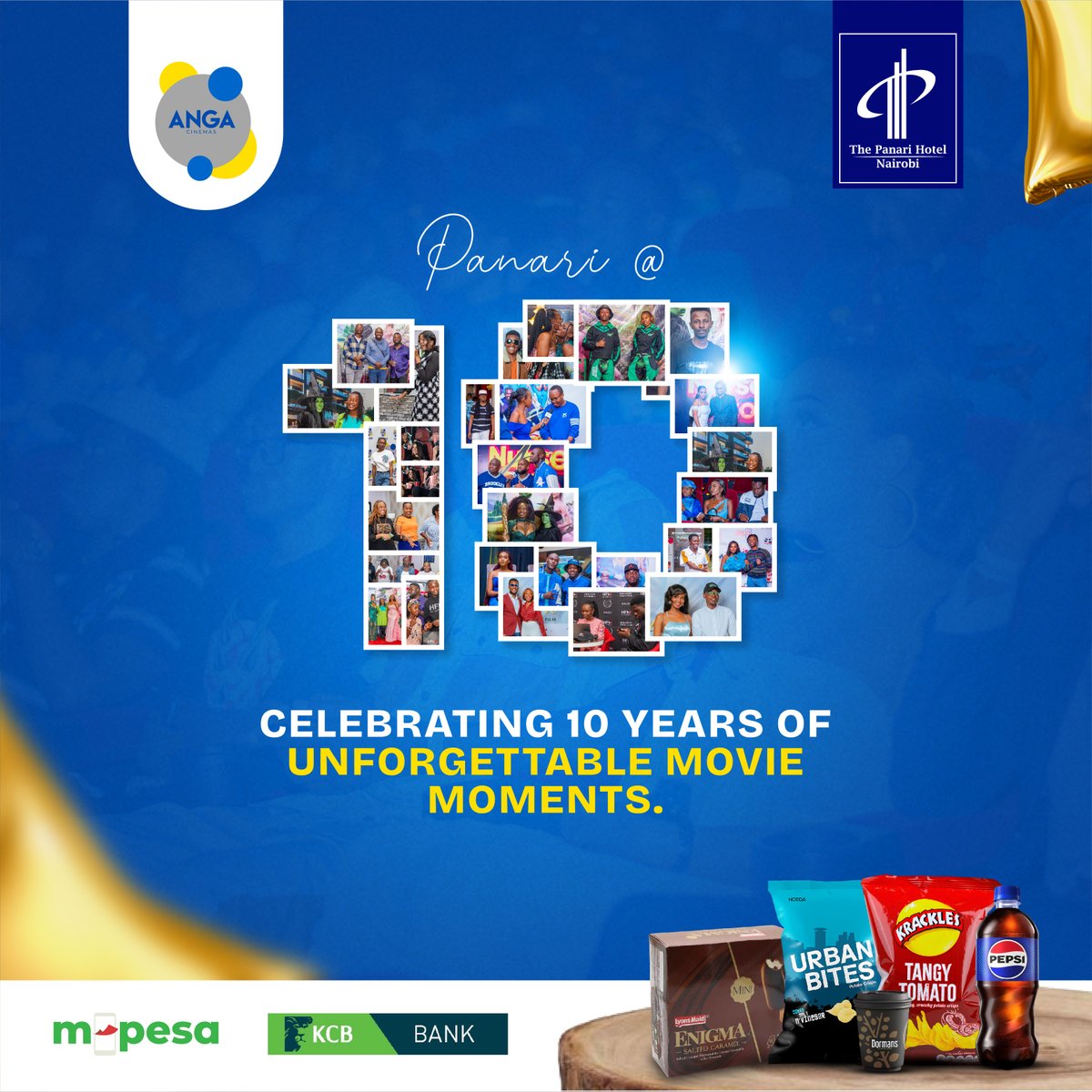 Angacinemas's tweet image. 🎉 We’re celebrating 10 YEARS of unforgettable movie moments! 🎬

From thrilling blockbusters to heartwarming stories — thank you for being part of our cinematic journey at Anga Sky Panari. 💙

#AngaAt10 #PanariAnniversary #UnforgettableMoments #AngaCinemas #MovieLovers