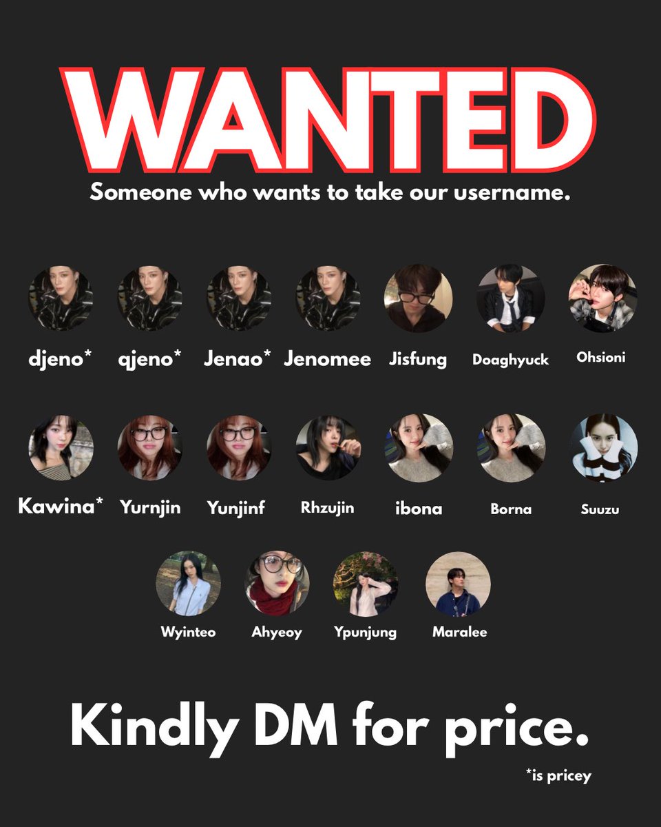 turuj's tweet photo. HELP RT! Repost will be appreciated. 

WTS @ usn based on boygroup girlgroup 
jeno jenolee haechan donghyuck jisung marklee sion nct ryujin rhujin itzy karina aespa ahyeon winteo bona yunjin actress

Tag #zonauang #zonajajan #zonaba https://t.co/8g4saaoP43