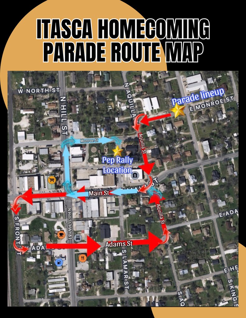 Next Friday, October 17th is HOMECOMING! Attached you will find important information about HOCO 2025, such as the honored classes,  homecoming schedule, parade route, and spirit week dress up days!
Homecoming Spirit Week will start next week (October 13-17th) Pre-K - Grade 12!