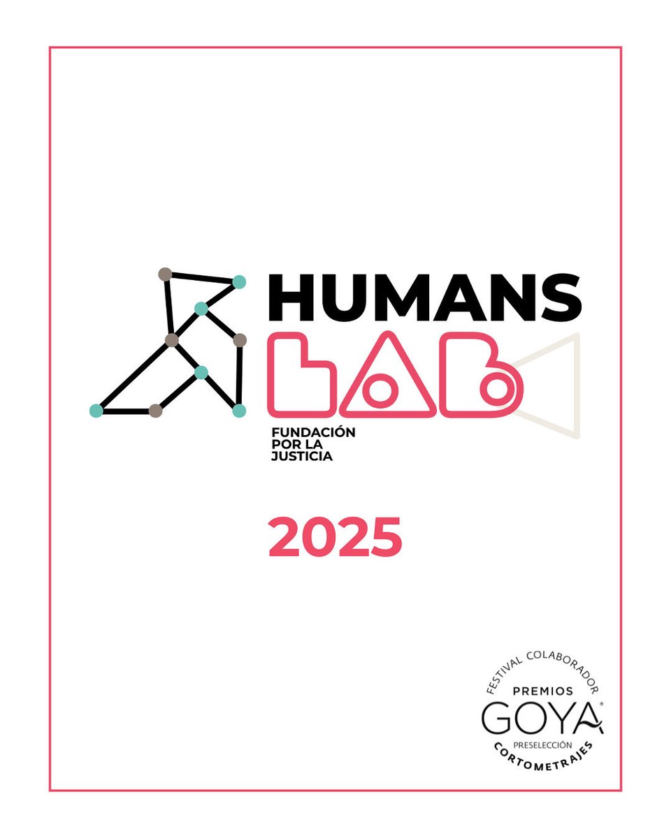 ⏰Tic-tac! #HumansLab2025, el nostre laboratori de guions de curtmetratges, està a només uns dies de llançar les seues bases!
✨La 3a edició ens fa especial il•lusió perquè <a href="/HumansFest/">Humans Fest</a> som festival col•laborador dels <a href="/PremiosGoya/">Premios Goya</a>. 
📲 fundacionporlajusticia.org/humansfest/