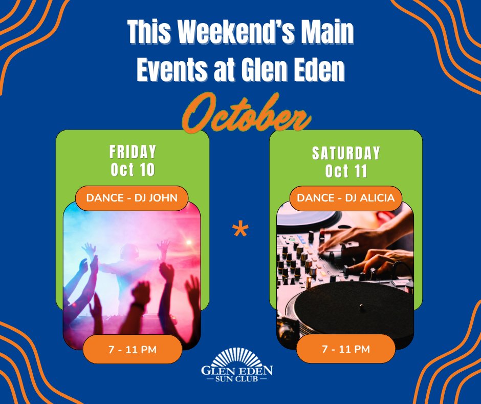 GlenEdenSunClub's tweet image. 🎶 DJ Dance Party Weekend at Glen Eden!
🎧 Fri: DJ John
🎧 Sat: DJ Alicia
🕖 7–11 PM both nights
Come dance under the stars + feel the rhythm of community! 💃☀️
#GlenEdenSunClub #DanceParty #Naturism