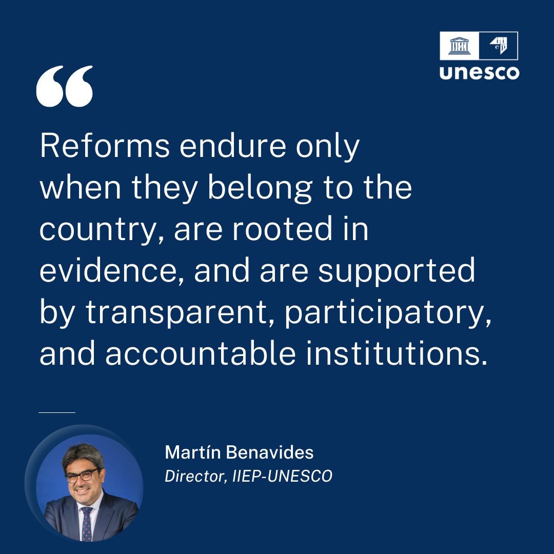 At the <a href="/opengovpart/">Open Gov Partnership</a> #OGPSummit in 🇪🇸, IIEP-UNESCO Director Martín Benavides joined the session "Open Classrooms, Open Governance" to discuss how transparency, accountability &amp; participation can drive more effective and equitable education reforms.

💡: bit.ly/42yfkdm
