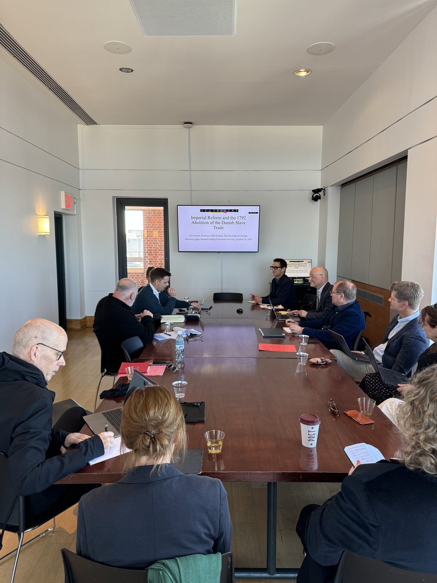 Carl Wennerlind kickstarting the Science, Empire, Political Economy in the Nordic Enlightenment at Barnard College, Columbia University, with talks from Pernille Røge (Pittsburgh), Jón K. Einarsson (Chicago) &amp; Anna Knutsson (Uppsala)