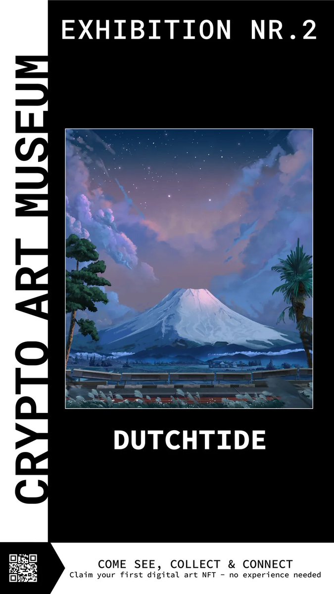 My first ever solo exhibition is today. 
Honestly it is insane. Even a year ago I could have not imagined that coming my way that quickly. But yet here we are.

I will be there. Will you?

You can collect this piece to support the gallery and <a href="/nft_plg/">NFT Playground Amsterdam</a>  to keep endeavors like this