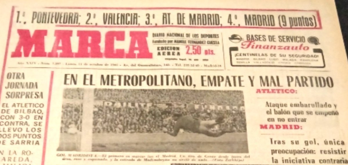 Macroski_PCF's tweet image. 10 octubre 1965

Hace 60 años el Pontevedra CF ganaba 2-1 al Sabadell y se colocaba líder de Primera División por primera vez en su historia.

Los goles granates obra Martín Esperanza y Neme.