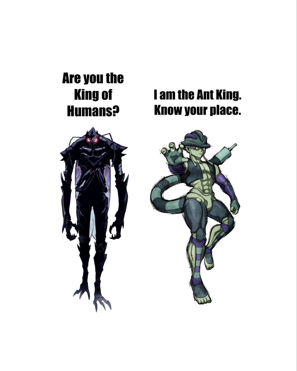 MisterMicron's tweet photo. Day goes to Meruem and Beru. Battle of the Ant Kings!
#SoloLeveling #hunterxhunter #meruem #beru #antking https://t.co/NJZj0Ltj4X