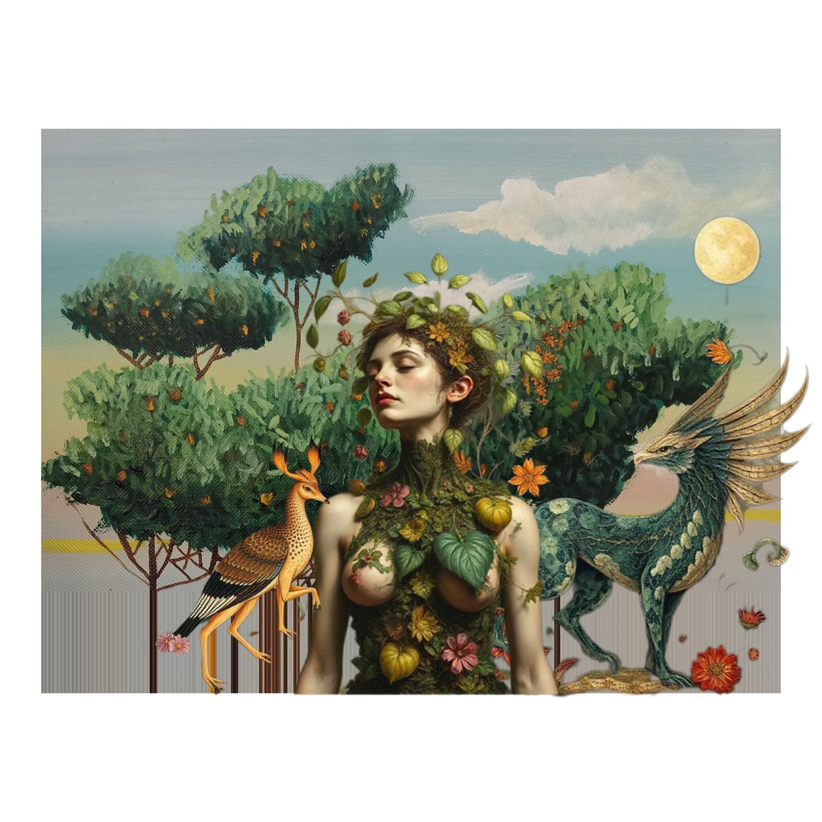 From our collection on Objkt: "Mother Nature" by Zahra Haeri 💚