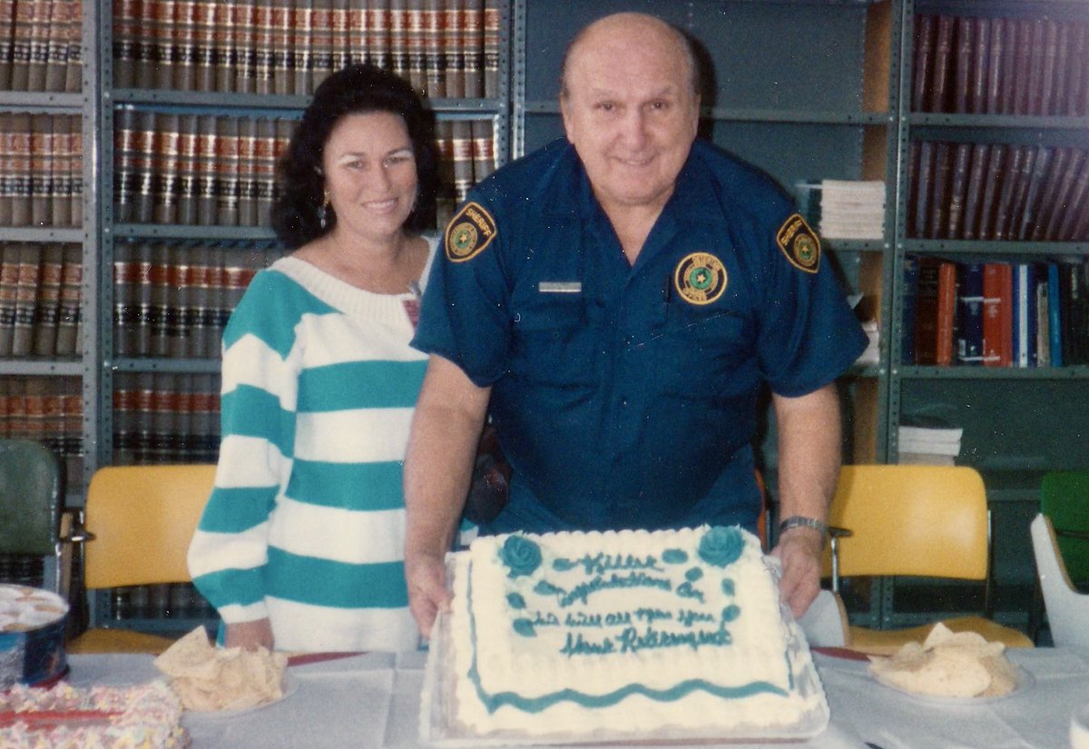 After wrestling my dad worked for the Dallas Sherifs Department and retired from there in the mid 90’s.