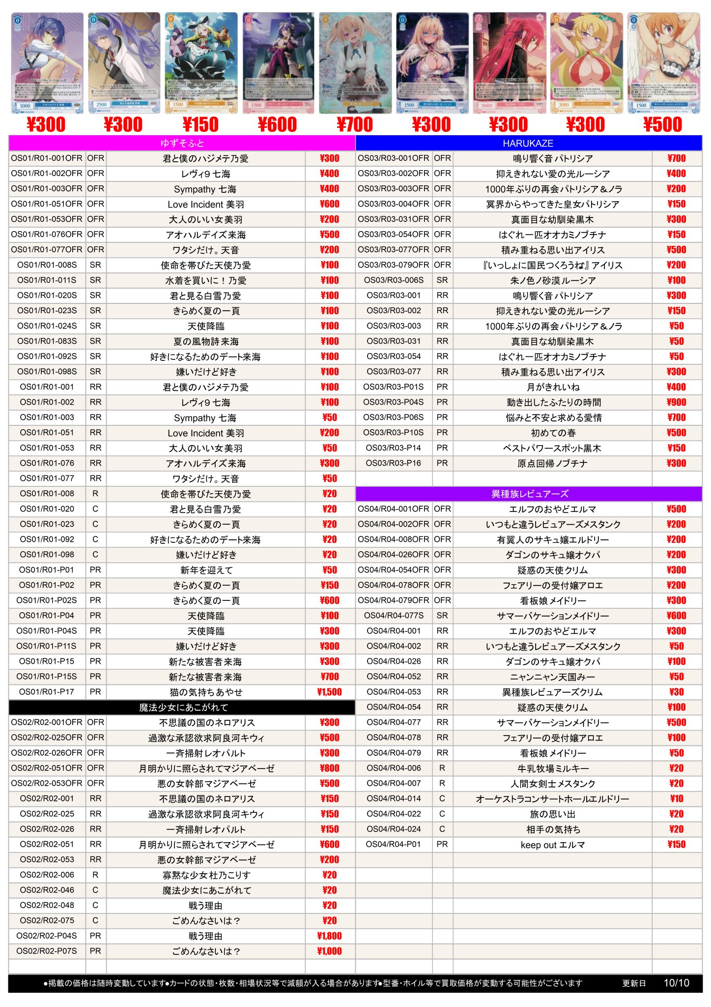 ヴァイスシュヴァルツロゼ 1000年ぶりの再会 パトリシア＆ノラ SSP 4枚 SSP 1000年ぶりの再会 パトリシア＆ノラ(サイン入り) 販売