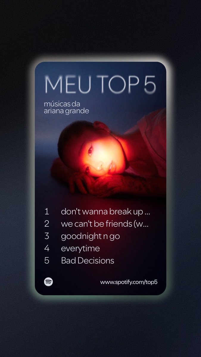 Acho que nunca demorei tanto pra fazer um top5 ❤️