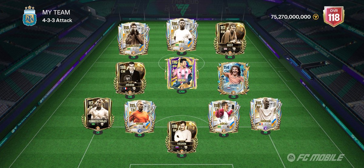 KnowHash's tweet image. 116 to 118 in 10 days
9 players replaced ... Yet 3 more to replace
SHARE YOUR CURRENT SQUAD
#EAFC @EAFCUniverse24 @FirstHalfYT @KJavierFM @purefootball_x @Singh_Jassa_