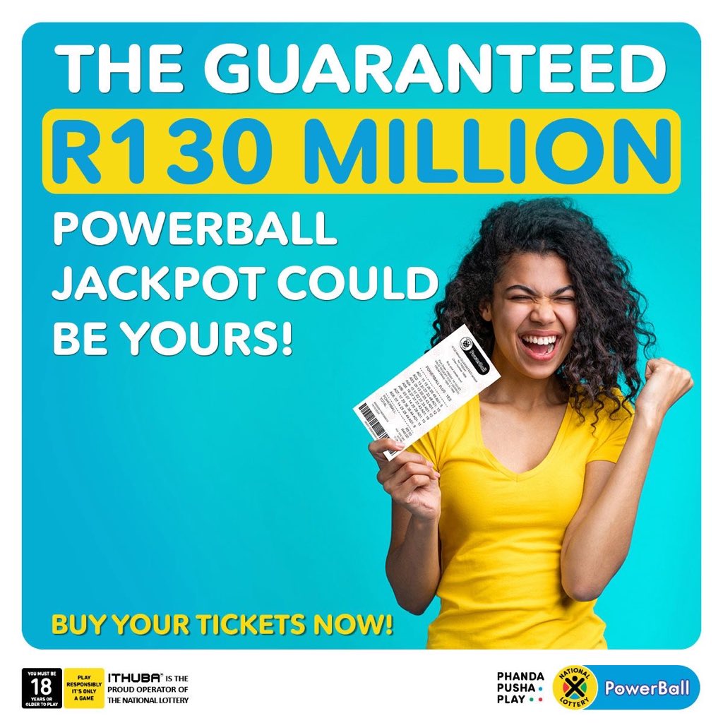 pontsho_mp's tweet image. Your lucky numbers? They could change everything. Tonight’s Powerball jackpot is a GUARANTEED R130 Million! Play NOW in-store, on nationallottery.co.za, the mobile app, banking apps, or dial
*120*7529# for USSD. #ThatWouldChangeEverything #PowerBallR130M #ad