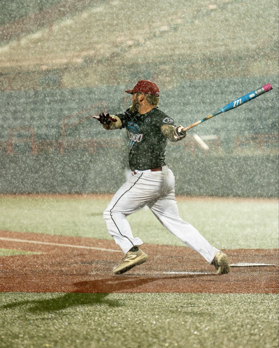 maruccisp's tweet image. A little rain never hurt the game.