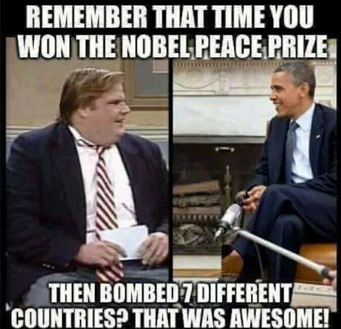 AmericanMama86's tweet image. The Nobel Peace Prize became a joke when they gave it to Obama.