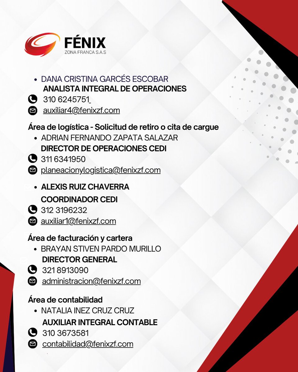 Fenix_ZF's tweet image. “Tu operación no puede esperar, y nosotros tampoco.”
📲 Contáctanos en nuestros canales directos y recibe respaldo inmediato.
Con Fénix ZF siempre tendrás a tu aliado logístico a la mano.
#FénixZF #ZonaFranca #AliadoLogístico #LogísticaSegura #OperacionesConfiables