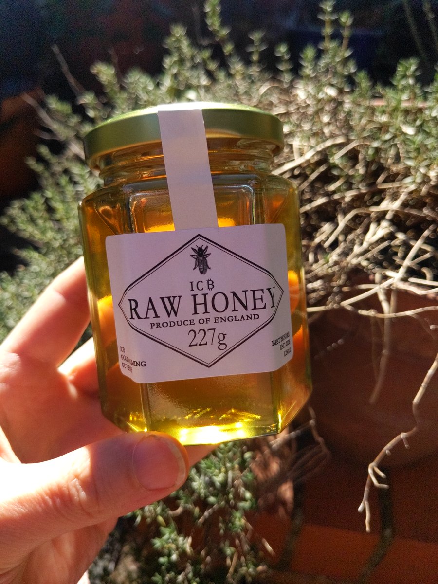 Delicious raw garden honey from <a href="/BitcoinSurrey/">Bitcoin Surrey 🚀⚡️</a> procured at <a href="/BSEconf/">Bitcoin. Sovereignty. Economics.</a> 
#IseeBs