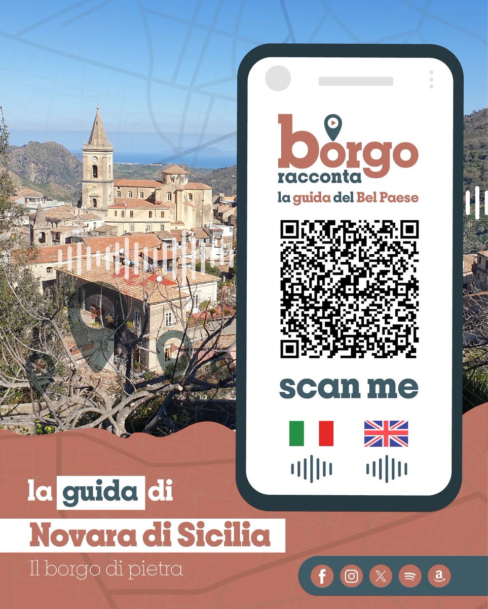🌐 È online la Guida Turistica Interattiva dedicata al Comune di NOVARA DI SICILIA 🏛

📲 Scansiona il QR Code e inizia il tuo viaggio!
borgoracconta.it/citta/novara-d…

#laguidadelbelpaese
#NovaraDiSicilia #Sicilia #Messina #guidaturistica #borgoracconta #italia #italy #audioguida