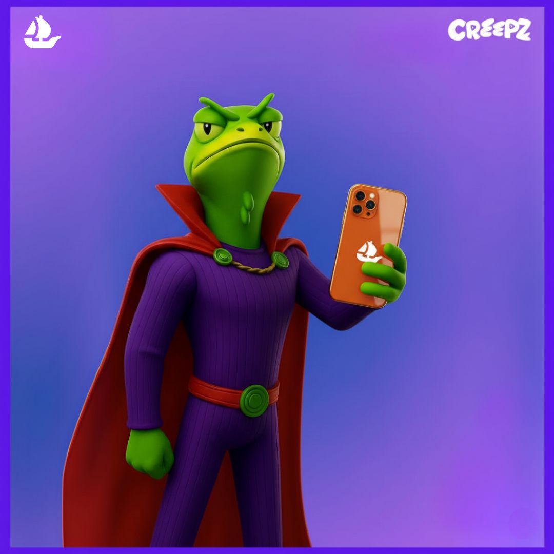 chesus's tweet image. If this post gets 200 likes the @opensea intern said they would add more @creepz to the rewards pool for season one

Can we get a 🕯️in the comments and repost for the Overlord