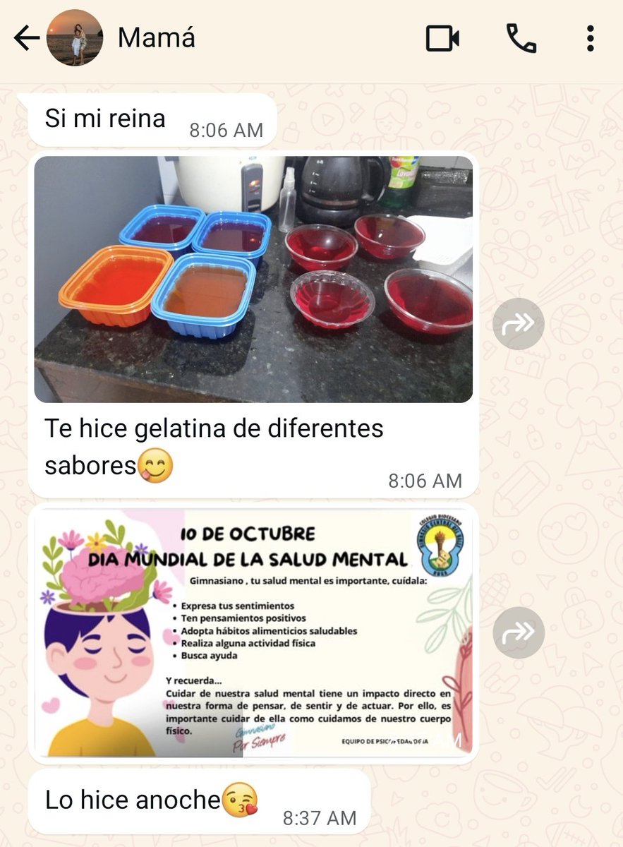 Mi mamá es la mejor persona del mundo
