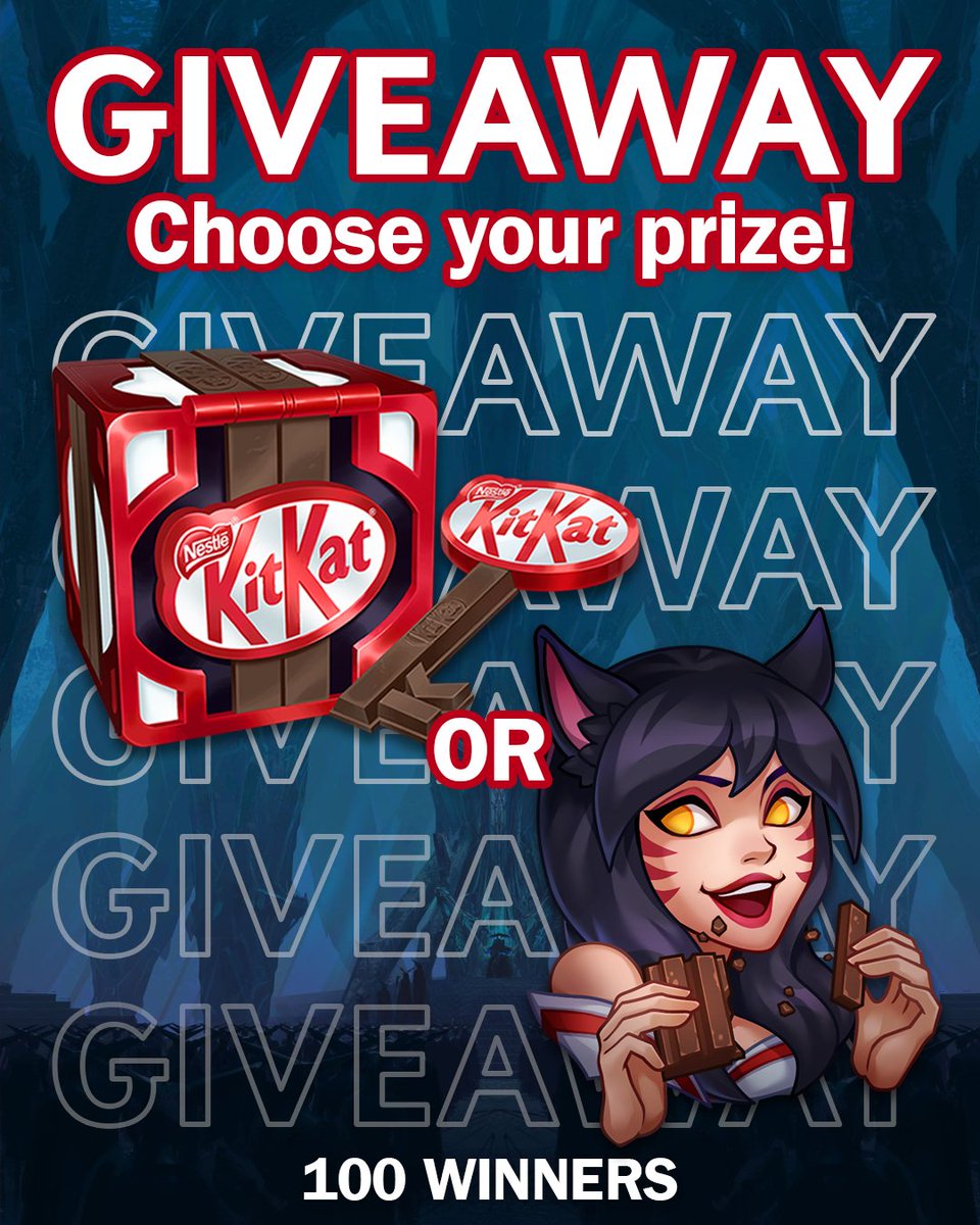 A new week of #EMEAMasters 👉 a new giveaway! 

Join for a chance to win one of 100 Break Emotes or  KitKat Hextech Chests!

To enter:
➡️ Follow <a href="/KITKATGaming/">KITKAT Gaming 🎮</a>
➡️ Like, retweet &amp; comment 🦊 for the emote or 🔑 for the chest + tell us which player has impressed you the most so far!