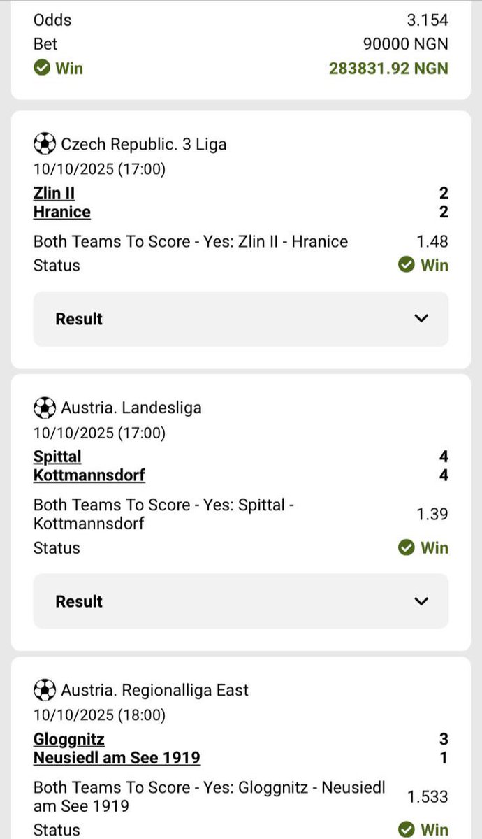 MULABETTING's tweet image. 3 ODDS WON CONGRATS 🎉🍾 ✅✅✅✅✅✅✅✅✅✅✅✅✅✅✅✅✅✅✅✅✅✅

⚡️⚽️ on @PariPesaNigeria   Let’s get it 💰💰

No Paripesa? Join here ➡️ paripesa.bet/betmula

Register with promo code ➡️ BETMULA

HOW TO LOAD BOOKING CODE ON PARIPESA ➡️ youtu.be/SvLyOg_6wUI?si…