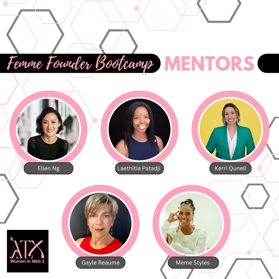 🌟Meet the incredible MENTORS supporting our 2025 Femme Founder Bootcamp!📷

These amazing industry leaders are generously sharing their time, wisdom, and experience with this year’s 21 founders.

Learn more about the program at atxwiw3.com/bootcamp