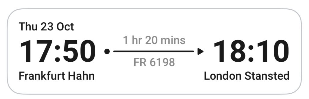 For Frankfurt away the week after next, if any reds are on either or both of these flights and have not sorted transfers out yet, please let me know, cheers!
