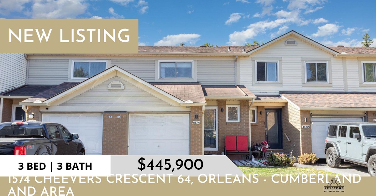 📍 New Listing 📍 Take a look at this fantastic new property that just hit the market located at 1574 Cheevers Crescent 64 in Orleans - Cumberland And Area. Reach out here or at (613) 265-9300 for more information!

Listed by Nicol... homeforsale.at/1574_CHEEVERS_…