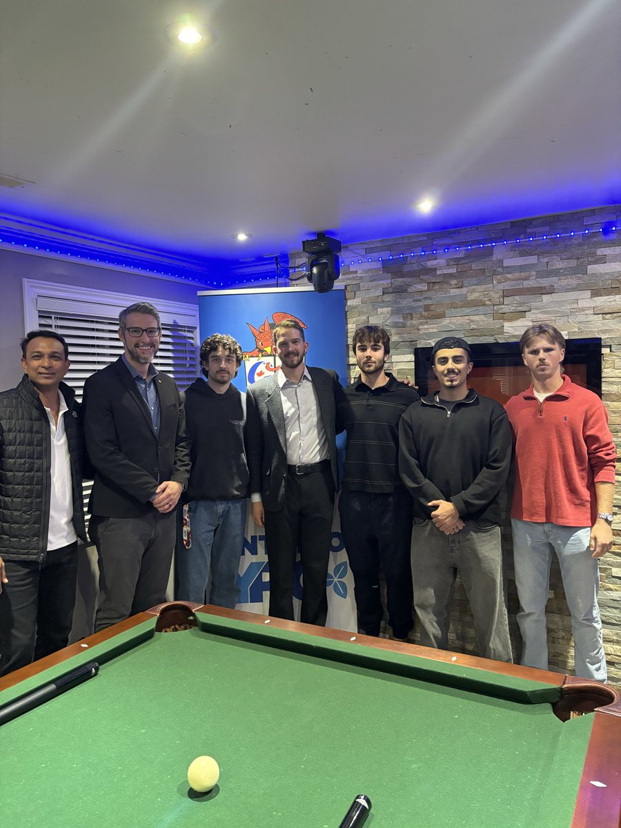 Great evening connecting with the Guelph Campus Conservatives! 

Always a pleasure to meet engaged students who are passionate about leadership, community, and building a stronger Ontario and Canada.

Thank you to James, Sami, Jackson, and the entire executive team for the warm