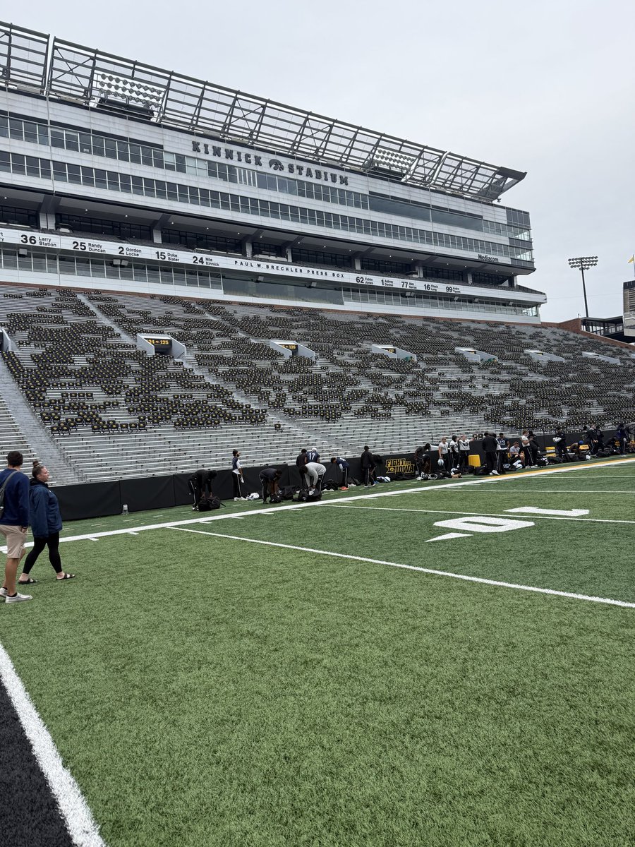 IowaCentralFB's tweet photo. Thank you to @HawkeyeFootball for the hospitality today! https://t.co/q0CnxHjicD