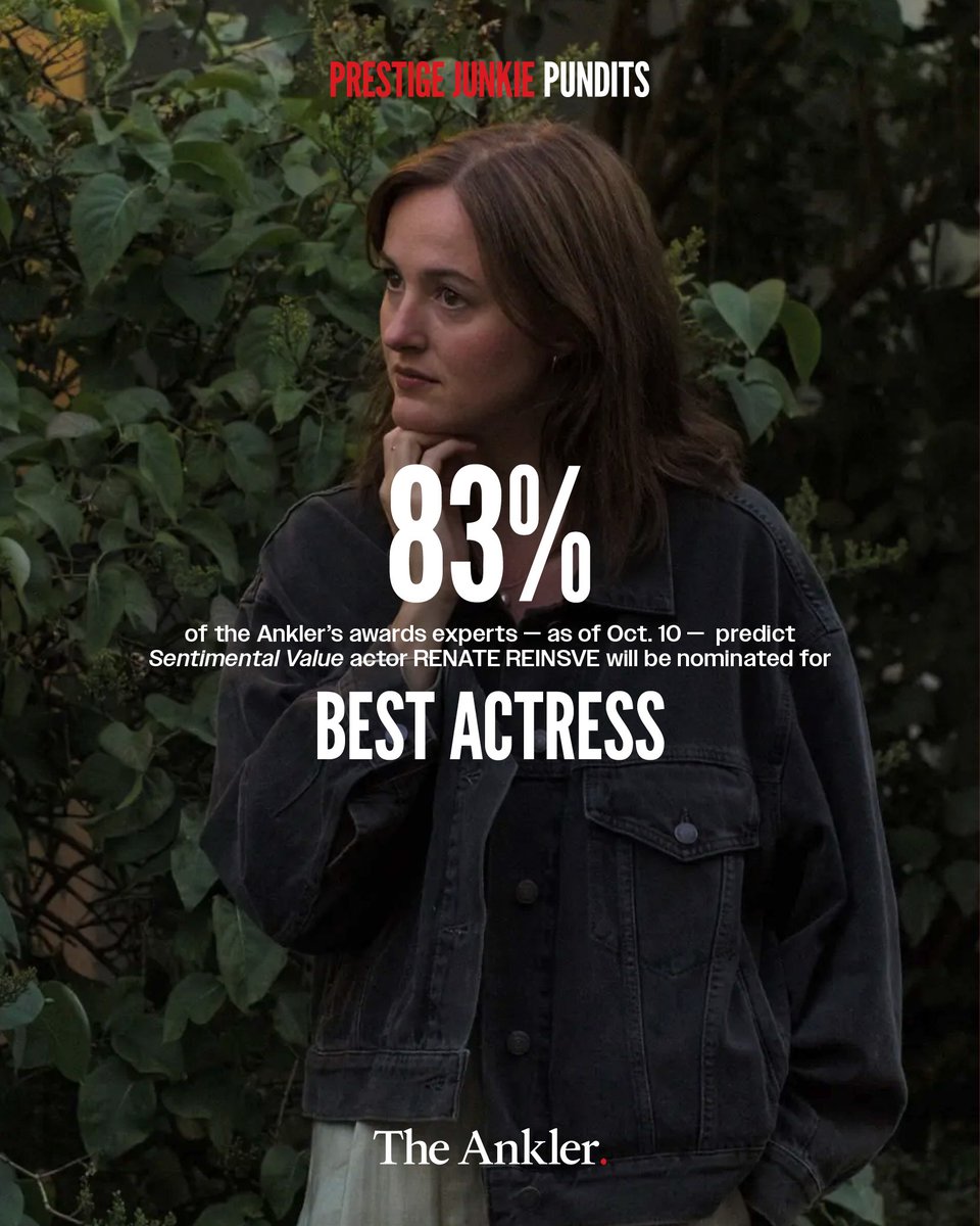 TheAnkler's tweet image. The Best Actress lineup is a powerhouse: Emma Stone, Jennifer Lawrence, Julia Roberts plus new challengers like Chase Infiniti and Kate Hudson. Yet our expert pundits think Jessie Buckley's got it in the (tear-stained) bag. More awards predictions: anklerpundits.com