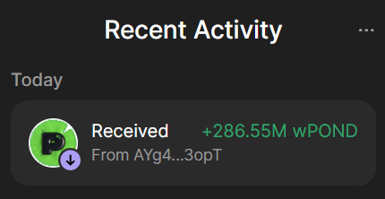 cryptotechgem's tweet image. THAT'S AMAZING!!! 🔥🔥🔥

Got the first $wPOND after looong time!!! 👀👀👀

Just keep mining and participate in $POND!!! 🥳
Wins are coming for everyone! 🥂

Only on pond0x.com 🔥

$POND $PORK $wPOND