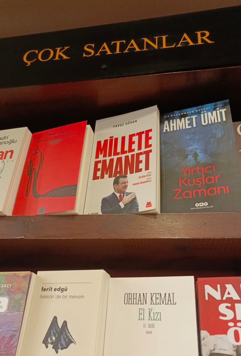 "Millete Emanet" en çok satanlarda! 

Topunuz toplansa bu adamı yenemezsiniz. #MilleteEmanet