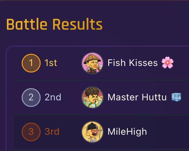 kosmique77's tweet photo. MileHigh finished 3rd today in $Ryoshi 

Come Rumble #Crofam  🧨

Warriors @EbisusBay 😎

Earned 35 #CRO 

#NFA #DYOR ✅ https://t.co/htTTPC3e4l